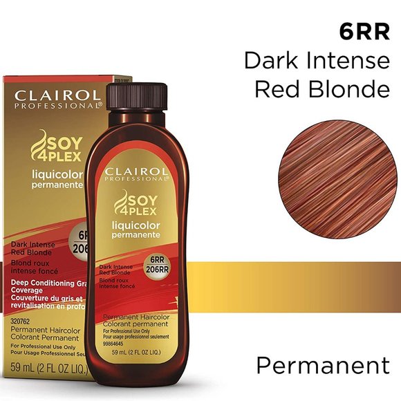 Clairol Professional Dark Intense Red Blonde Soy4Plex Liquicolor Permanent Color - Picture 4 of 4